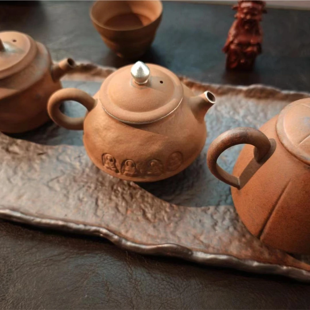 【有福器-现搭套组通用链接】老岩泥茶具泡茶壶复古粗陶创意