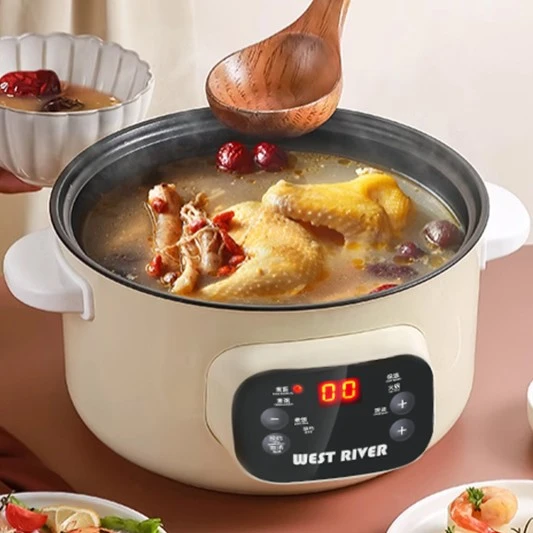 出口德国智能电热电炒锅一体大容量电锅多功能炒菜不粘电锅学生锅