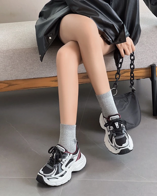 秋冬新款炸街厚底老爹鞋