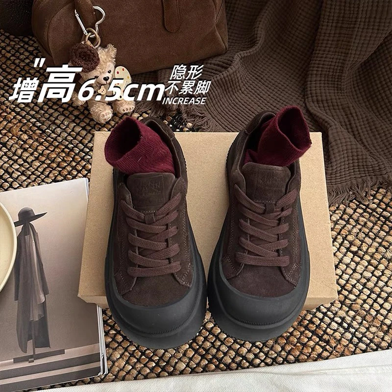 时尚厚底休闲板鞋女百搭运动鞋