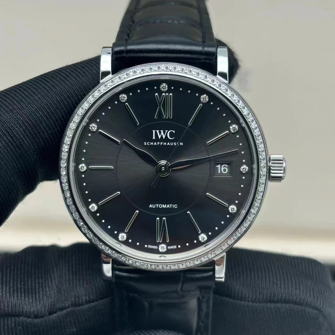 95新 IWC/万国 柏涛菲诺/自动/表径37mm/内盘原钻外圈后钻