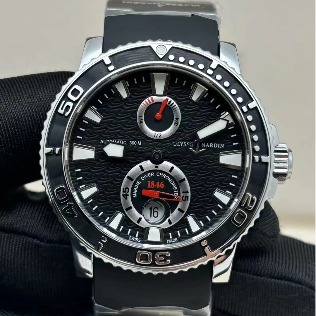 95新 Ulysse Nardin/雅典 潜水系列/自动/表径42.7mm