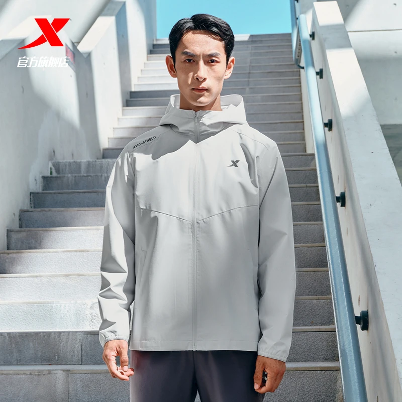 【特步软壳风衣】户外防泼水25新款男秋冬运动上衣训练健身夹克外套