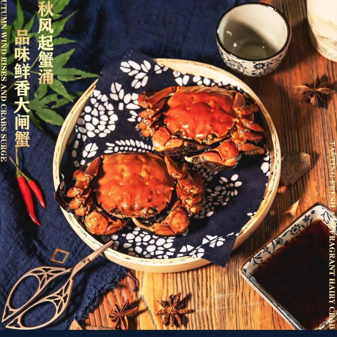 {活蟹现发} 2.2--1.8两母蟹 十只