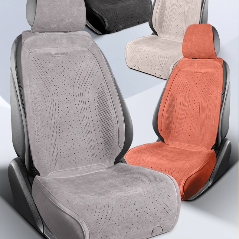通用翻毛皮汽车座套全包坐垫透气打孔简约四季通用座垫