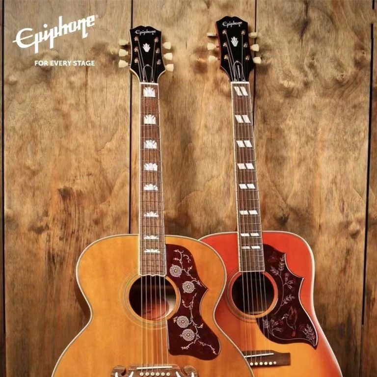 Epiphone易普锋 Masterbilt J45 J200 蜂鸟全单电箱木吉他民谣