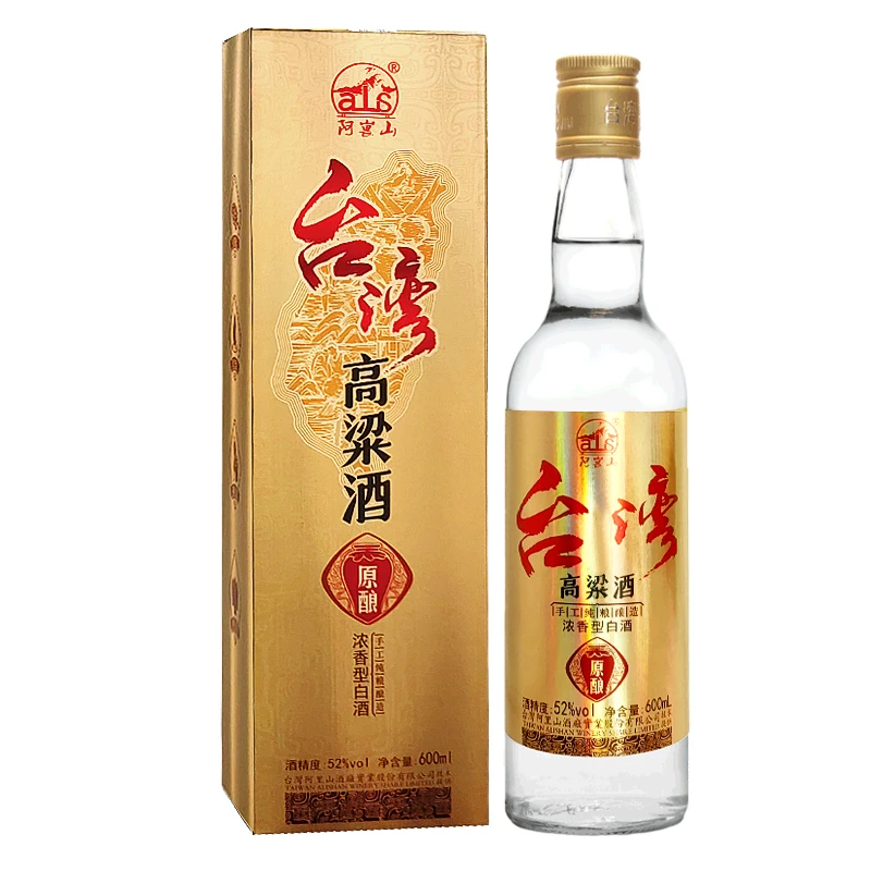 阿嵔山台湾高粱酒固态纯粮大瓶装口粮酒52度白酒浓香型52度600ml