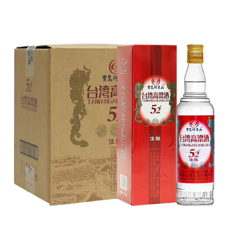 宝岛阿里山台湾高粱酒纯粮食酒绵柔浓香型礼盒白酒佳酿52度600ml