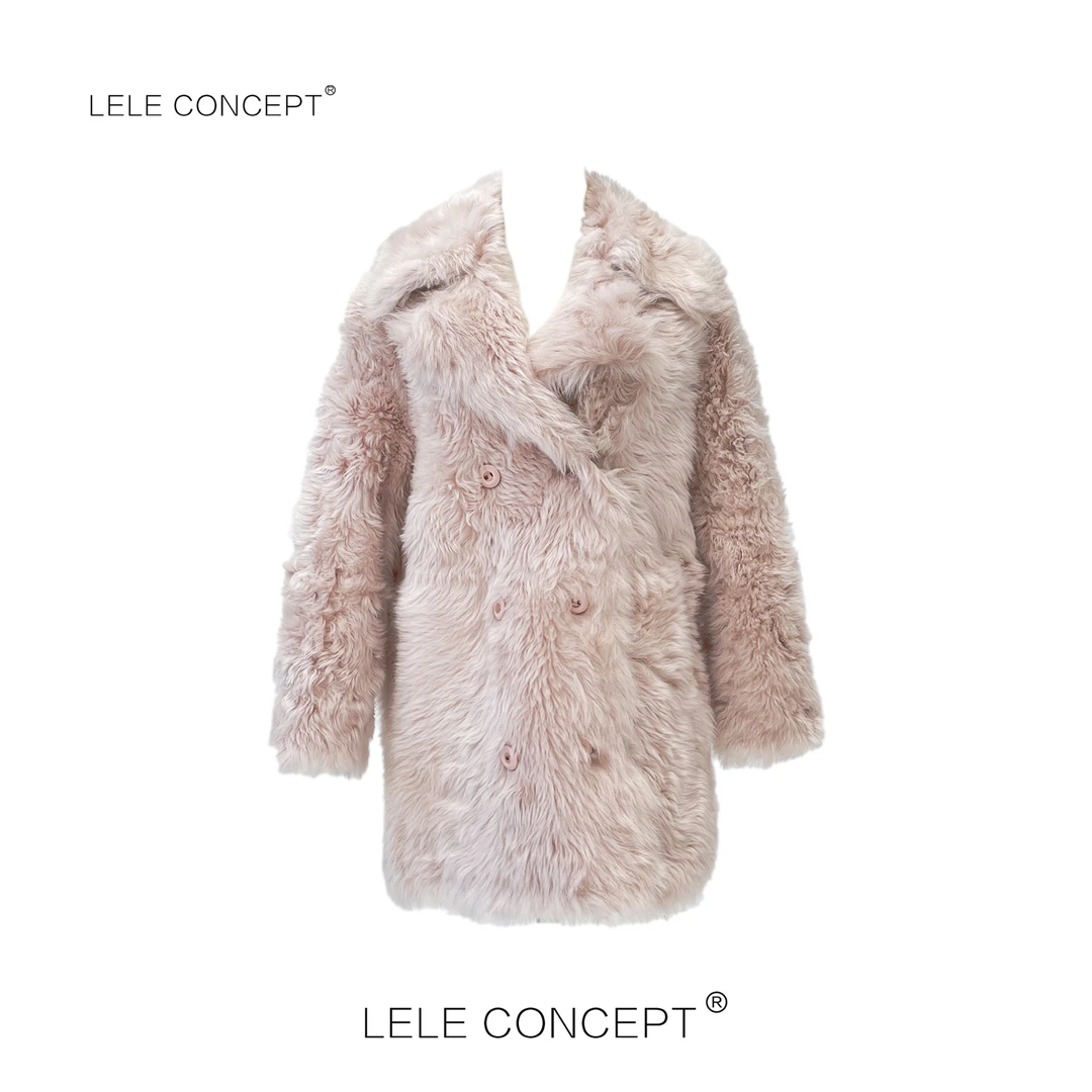 LELE CONCEPT丨轻奢中款翻领托卡外套Y0491