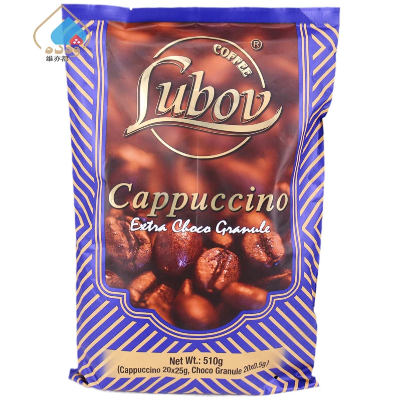Lubov卡布奇诺速溶咖啡510克20袋装马来西亚进口琉鲍菲固体饮料