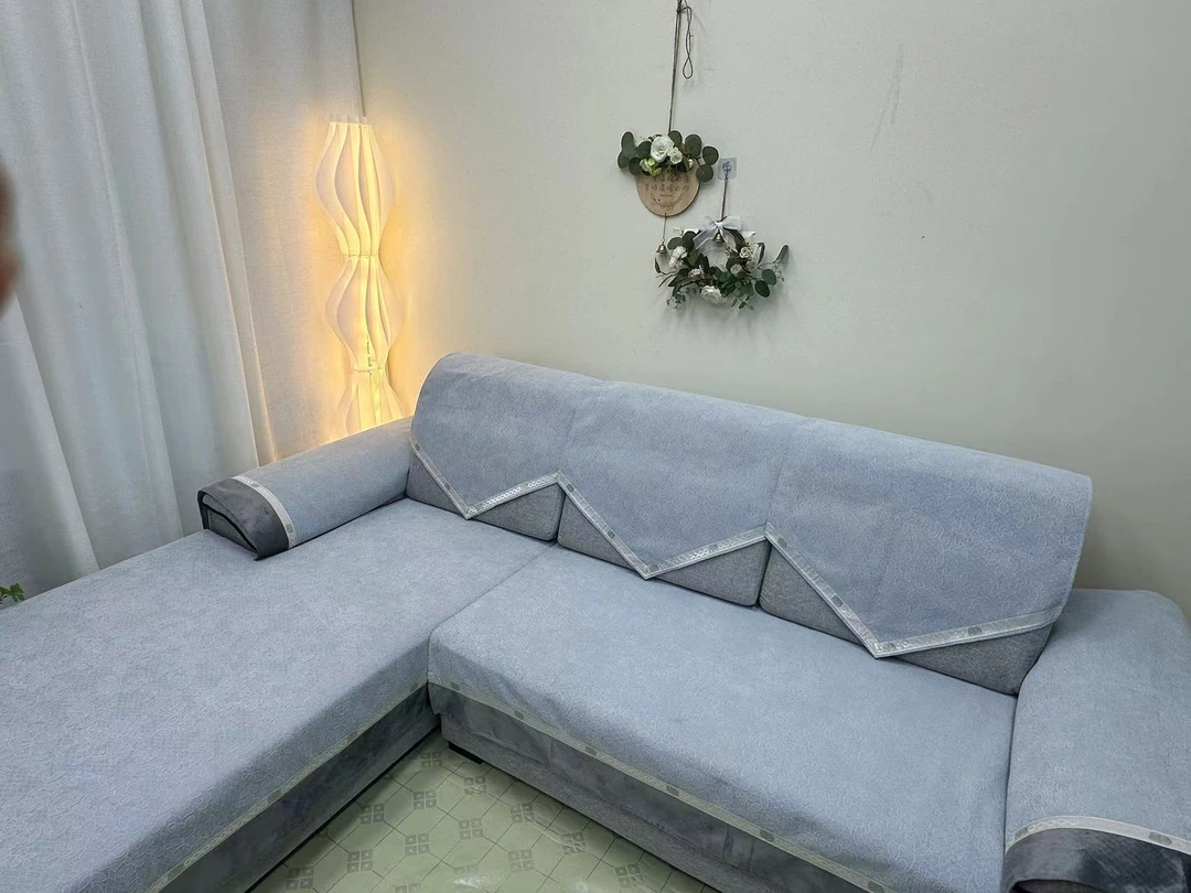 高精密雪尼尔四季通用沙发垫简约新款沙发罩沙发盖布防滑沙发套