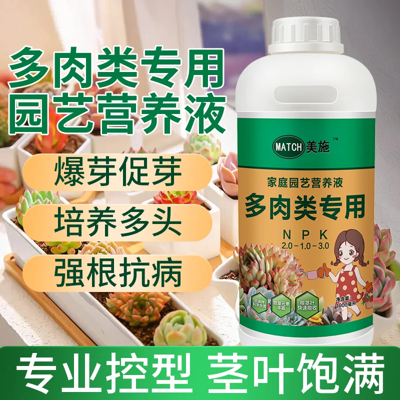 多肉植物专用营养液水培盆栽花肥叶片培养饱满增强免疫