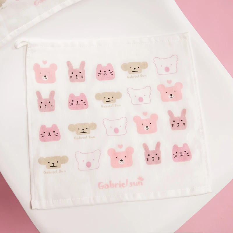 【福缘爱家居】韩国进口嘉帛瑞儿嘟嘟脸方巾/面巾婴童A类可爱柔软