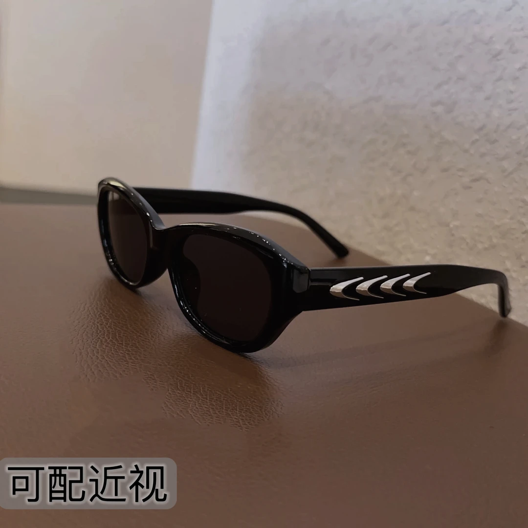 可配墨镜近视黑框墨镜街拍女方形骑行运动男太阳镜个性开车眼镜