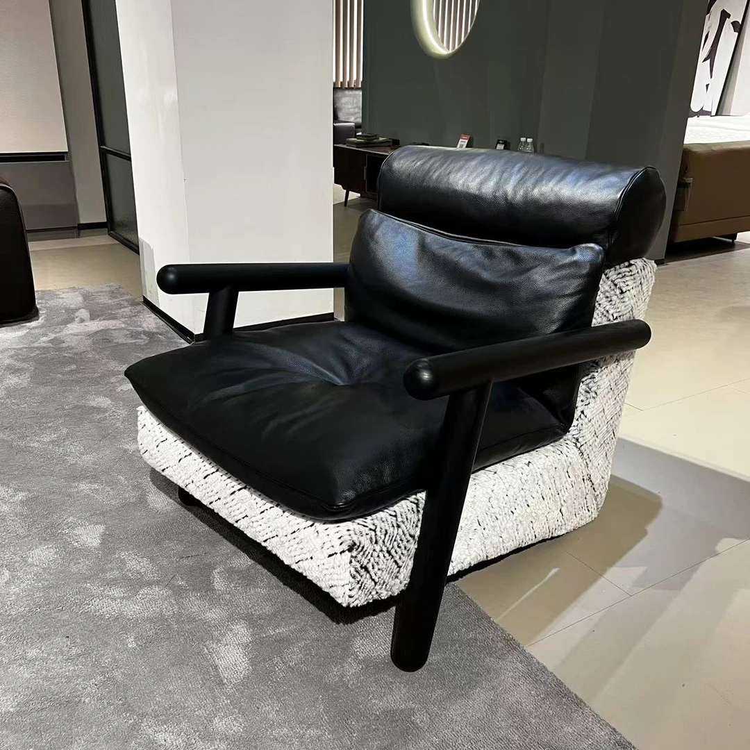 【雪橇单椅】设计师款意式极简雪橇单椅客厅摆件休闲单椅