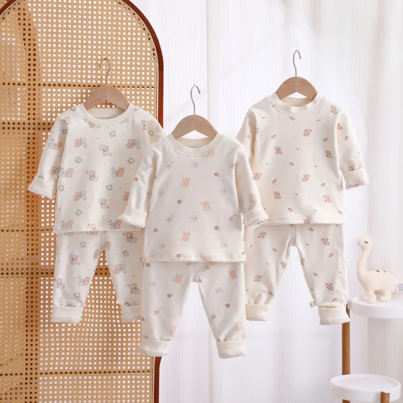 高定【双层羊毛蚕丝高腰套装】#A类#羊毛拉架+羊毛蚕丝双层保暖套装