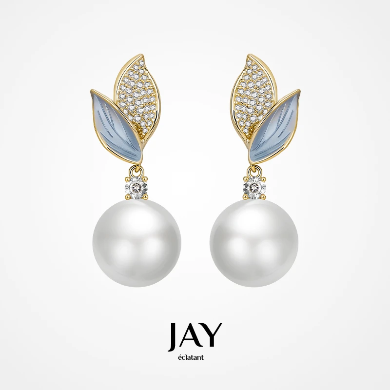Jay 合金仿珍珠耳饰 仿珍珠耳环女轻奢高级感耳饰2023新款潮耳钉