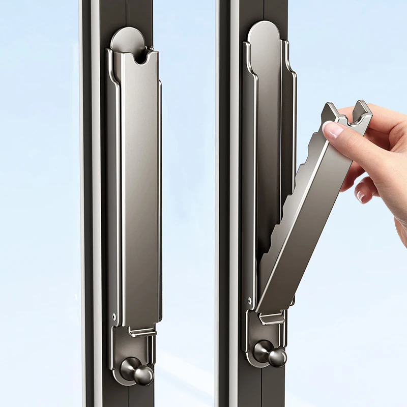 隐形折叠晾衣架阳台家用窗户挂衣架免打孔伸缩晾衣杆空间利用神器