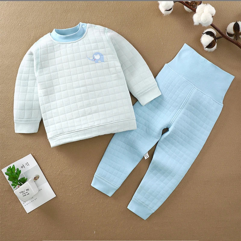 【译之】A开头儿童加绒保暖秋衣秋裤秋冬款