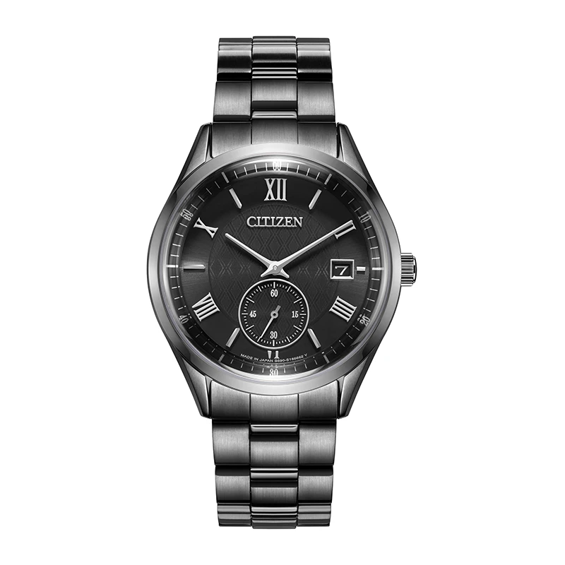 Citizen/西铁城光动能黑盘简约独立秒针时尚百搭原装BV1125-97H