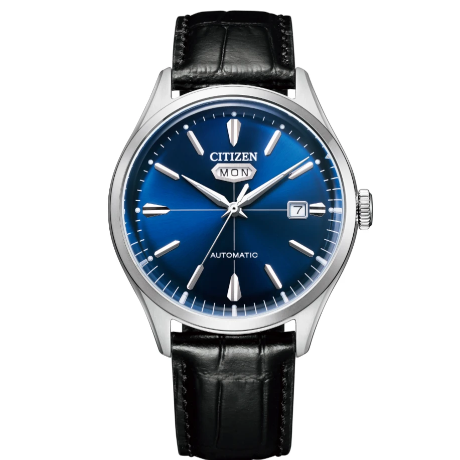 Citizen/西铁城机械表蓝盘商务休闲时尚男表NH8390-20L