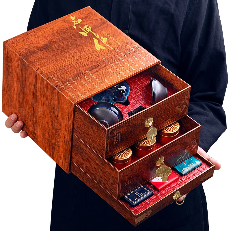 名师作铁观音岩茶组合茶叶茶具礼盒装高端礼品送礼年货送朋友