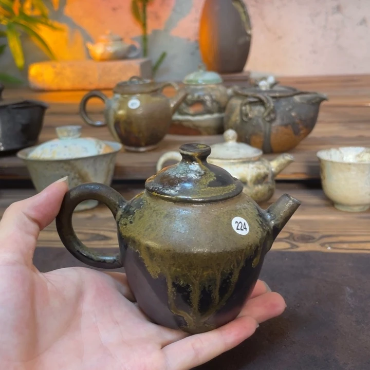 柴烧 乌金 壶224！！！！！