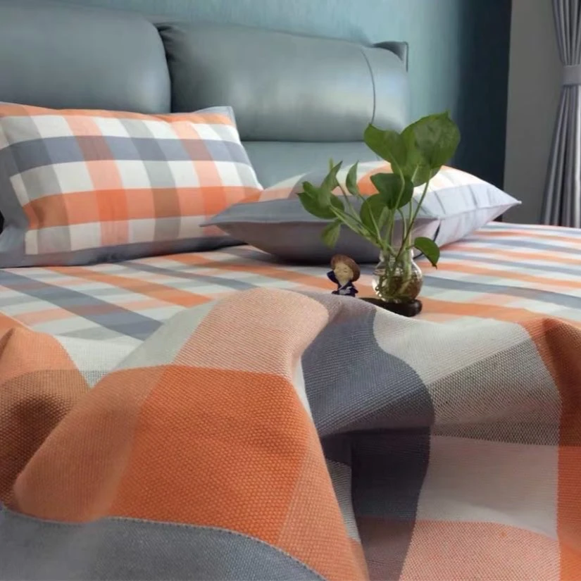 新款加宽包边精品老粗布凉席三件套