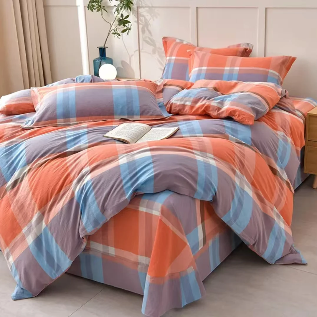 全棉色织水洗棉轻奢四件套——经典格调简约亲肤加厚