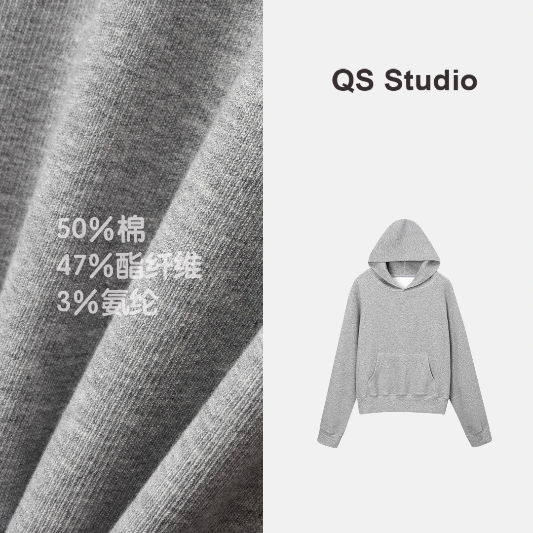 【伯克利学院】春秋季复古连帽套头纯色宽松卫衣ZCA3083