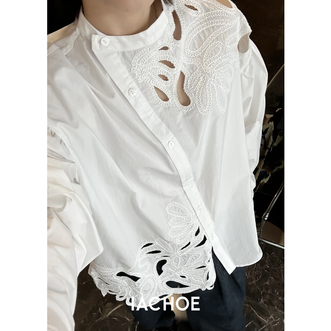 IACHOE镂空绣花衬衫3561504005