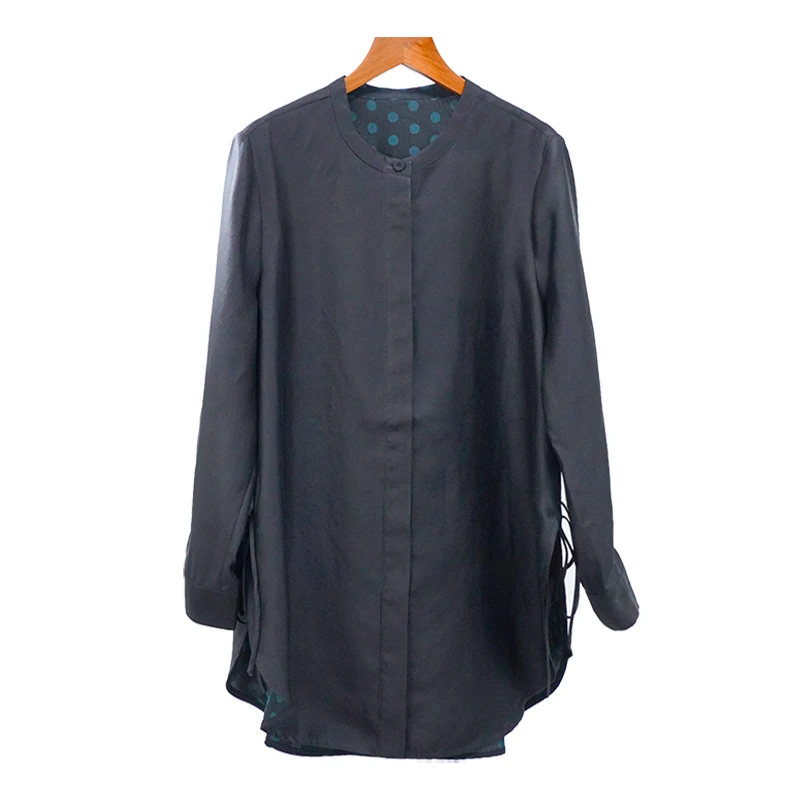 丝迷  新中式 桑蚕丝香云纱上衣【2471p】