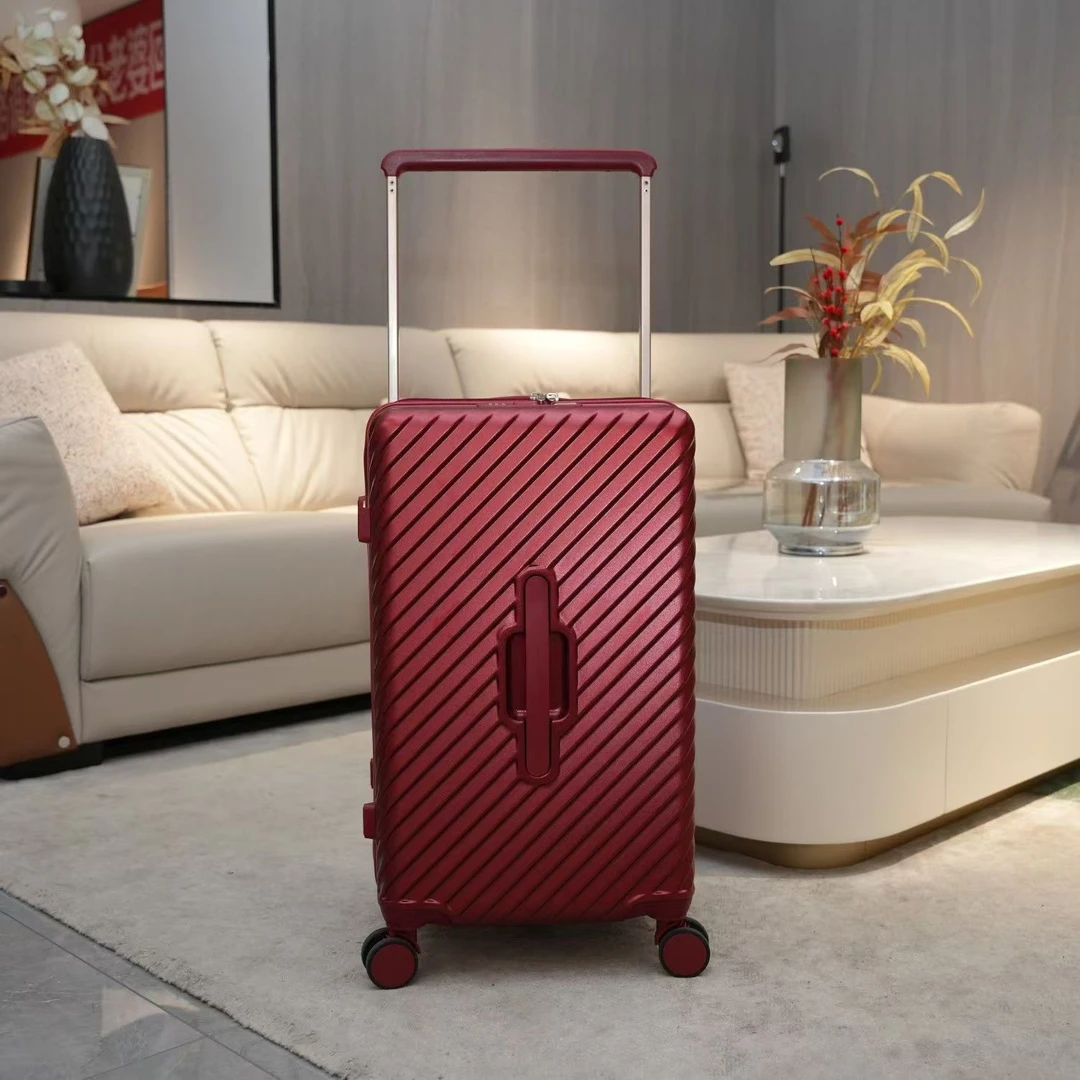 宽拉杆喜庆网红加厚承重结实旅行箱密码箱防水超轻PC旅行行李箱