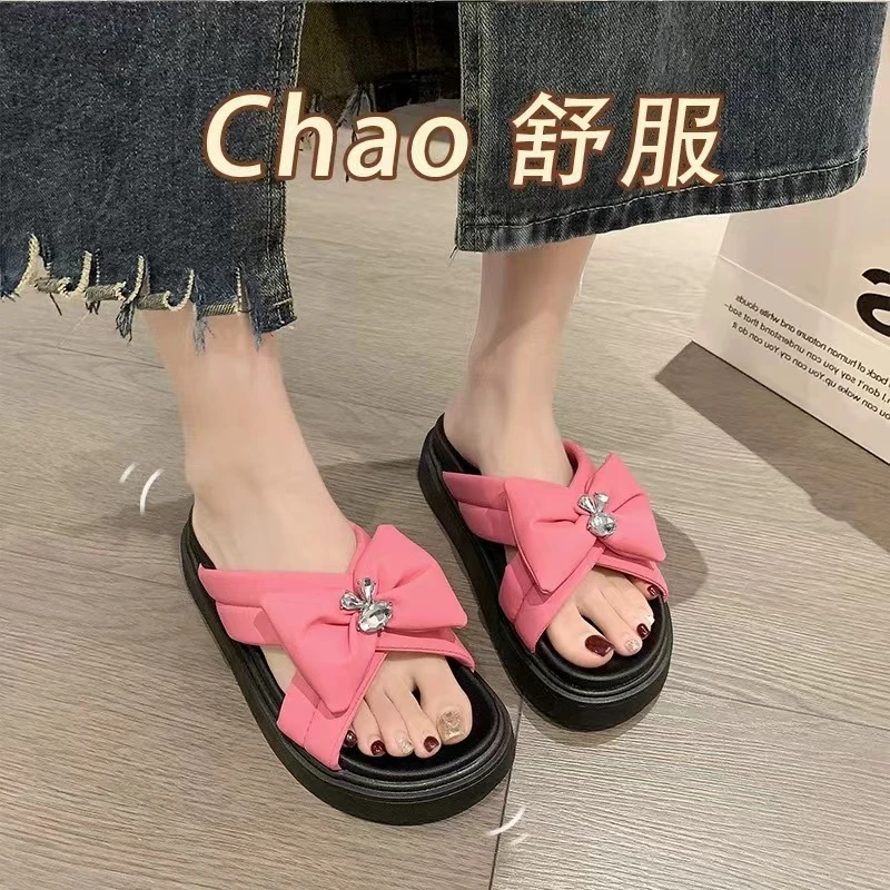 法式晚风拖鞋女夏季新款配裙子仙女风凉拖拖鞋YP098