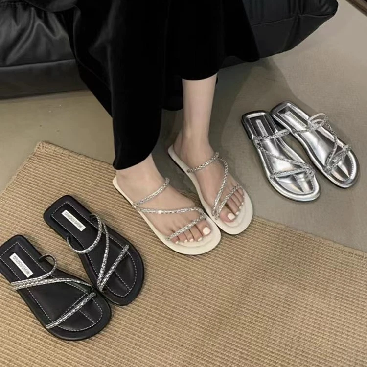 晚风拖鞋女夏季新款配裙子仙女风凉拖拖鞋589-7