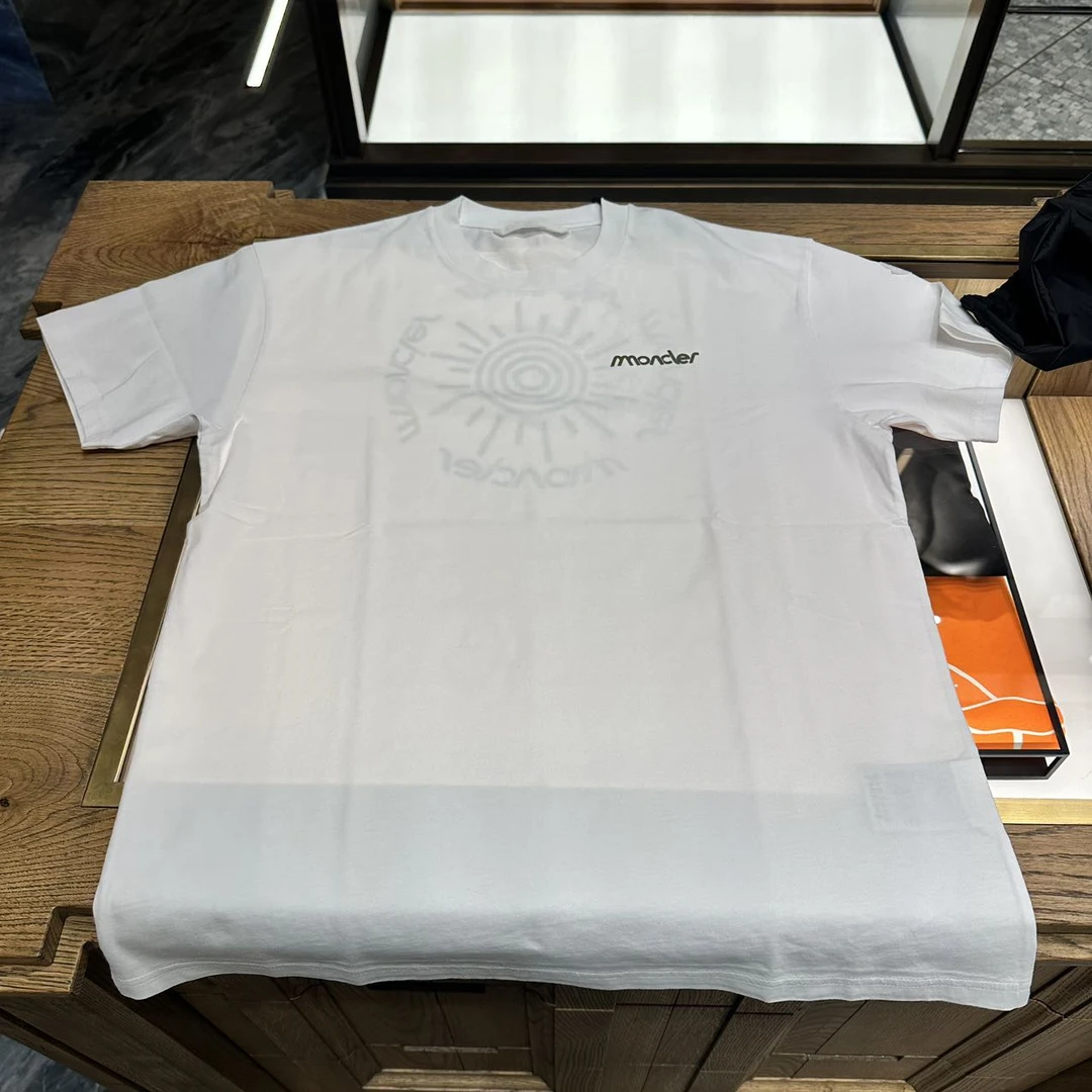 全新未使用 蒙口 /GG/男士春新款白色百搭休闲短袖T恤  SHIRT
