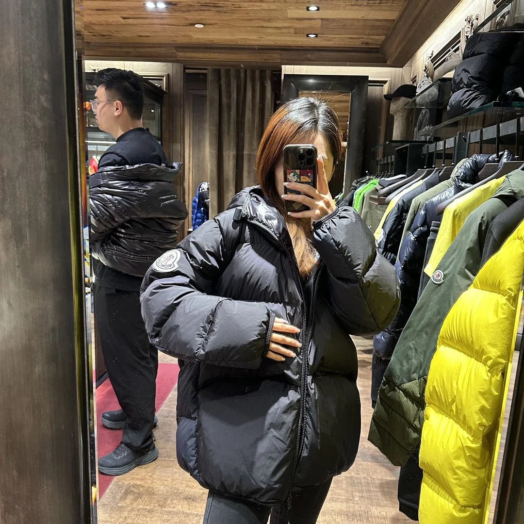 全新未使用 蒙口 /GG/ Alnair男士兜帽短款羽绒服夹克外套