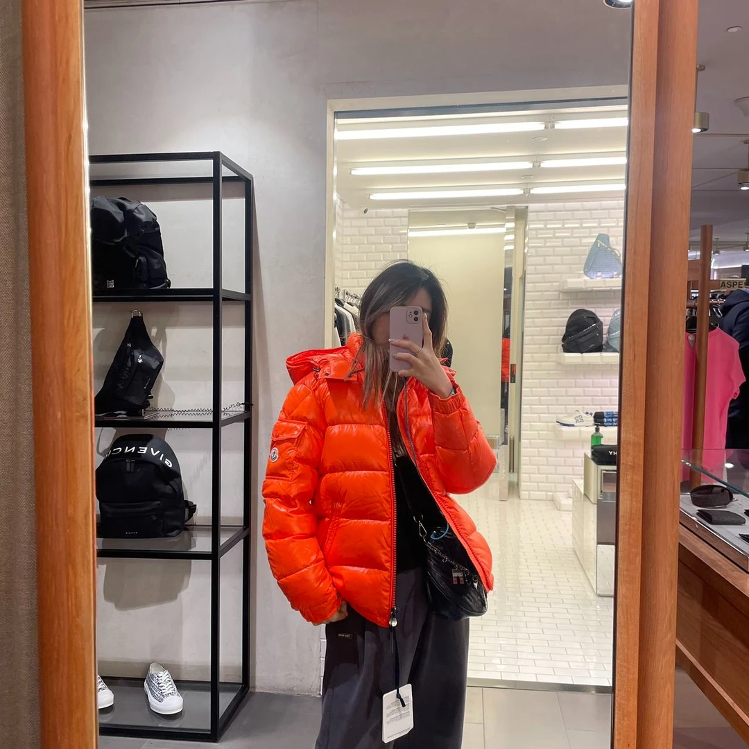 全新未使用 MONCLER 盟可睐蒙口/GG/男士橙色羽绒服Maya  福利款