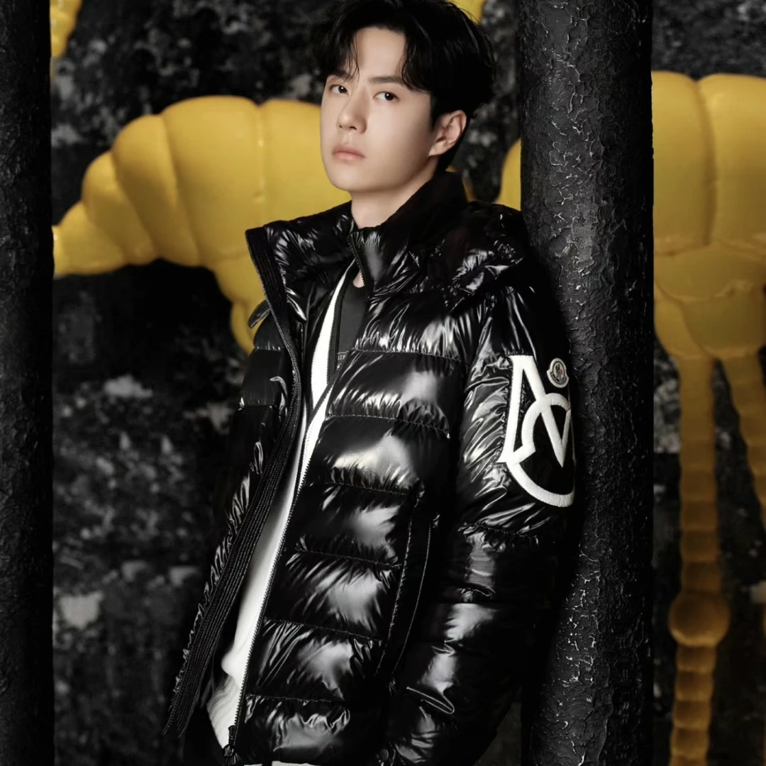 全新未使用 MONCLER 盟可睐/GG/王一博同款salux羽绒服夹克外套