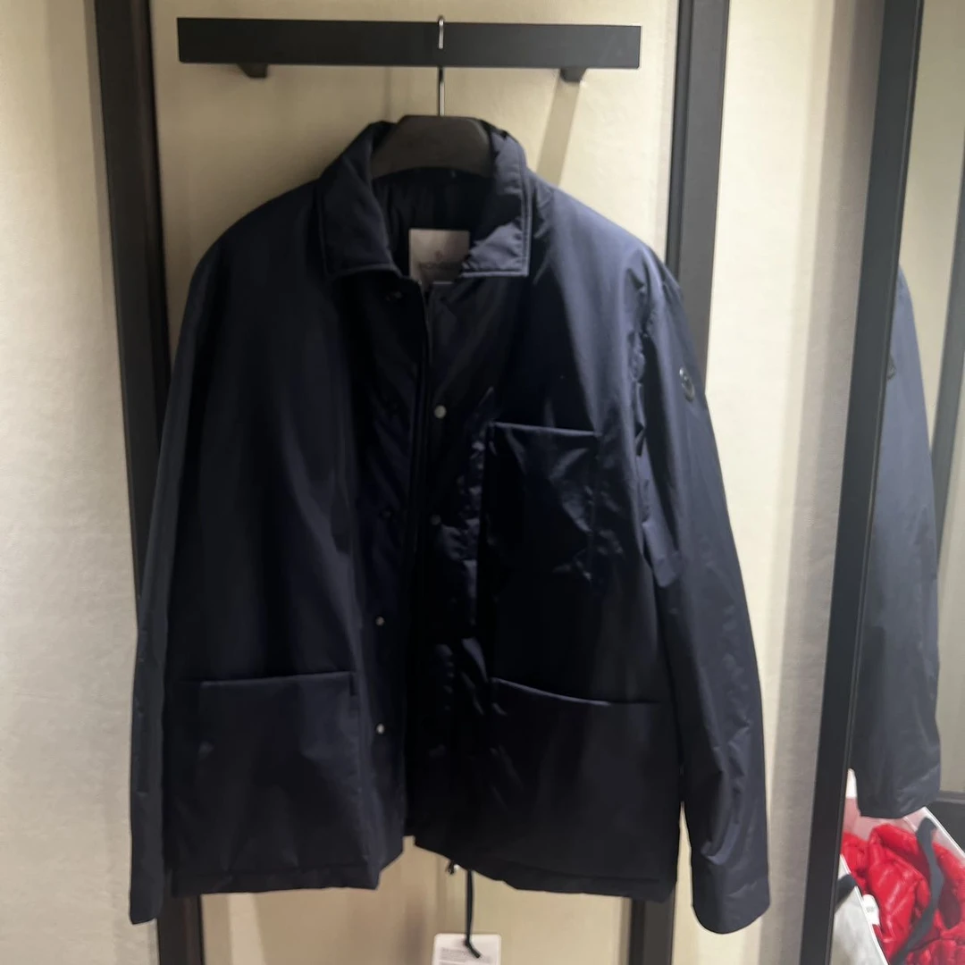 全新未使用 MONCLER 盟可睐蒙口/GG/COUGOURED男装黑色绒服外套