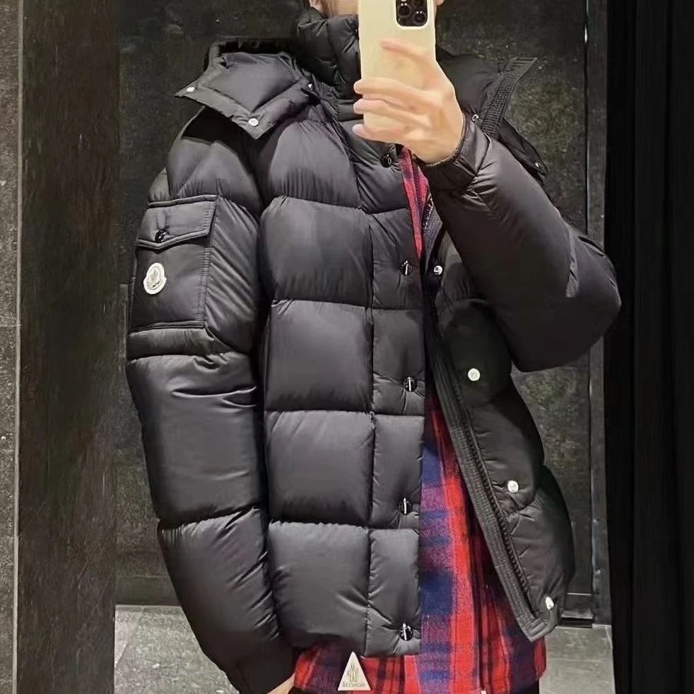 未使用 MONCLER 盟可睐/GG/Vezere男士午夜蓝羽绒服 福利款