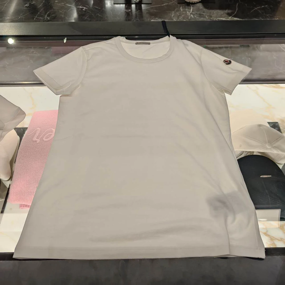 全新未使用 MONCLER 盟可睐蒙口/GG/女士白色百搭休闲短袖T恤