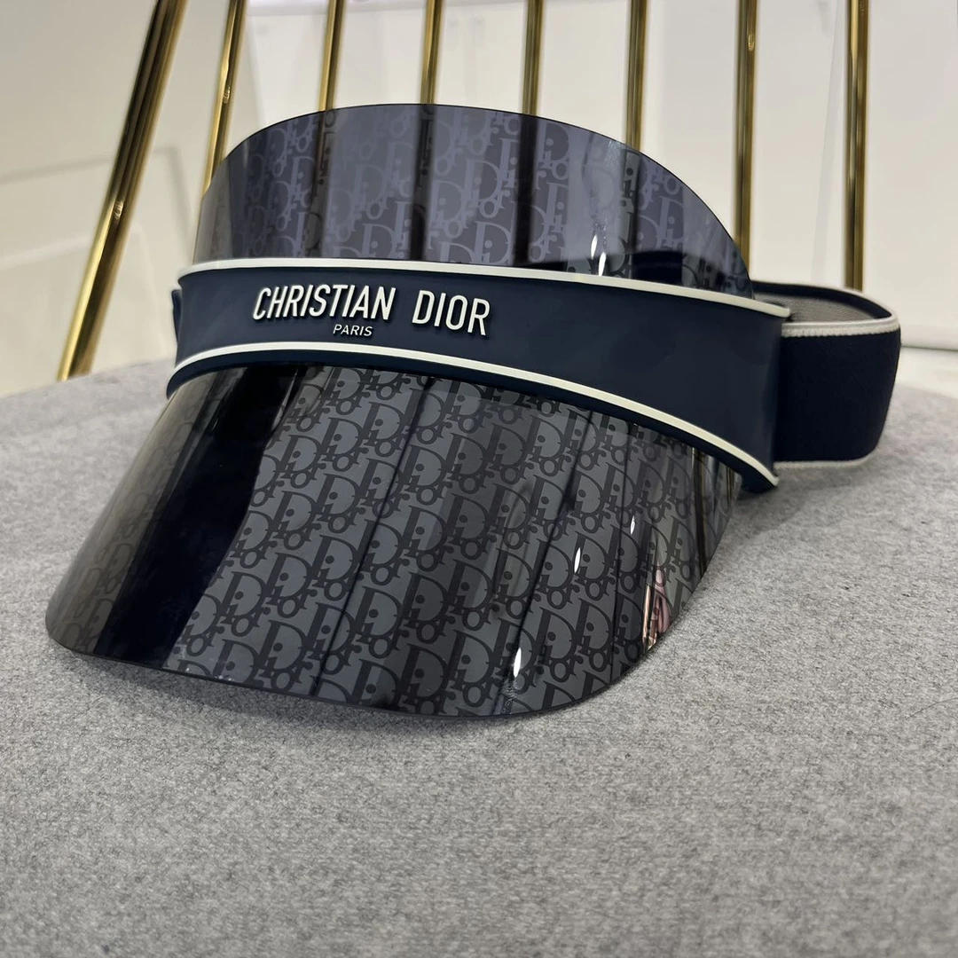 未使用 DIOR/迪奥 /GG/ 新款经典午夜蓝沙滩帽太阳帽