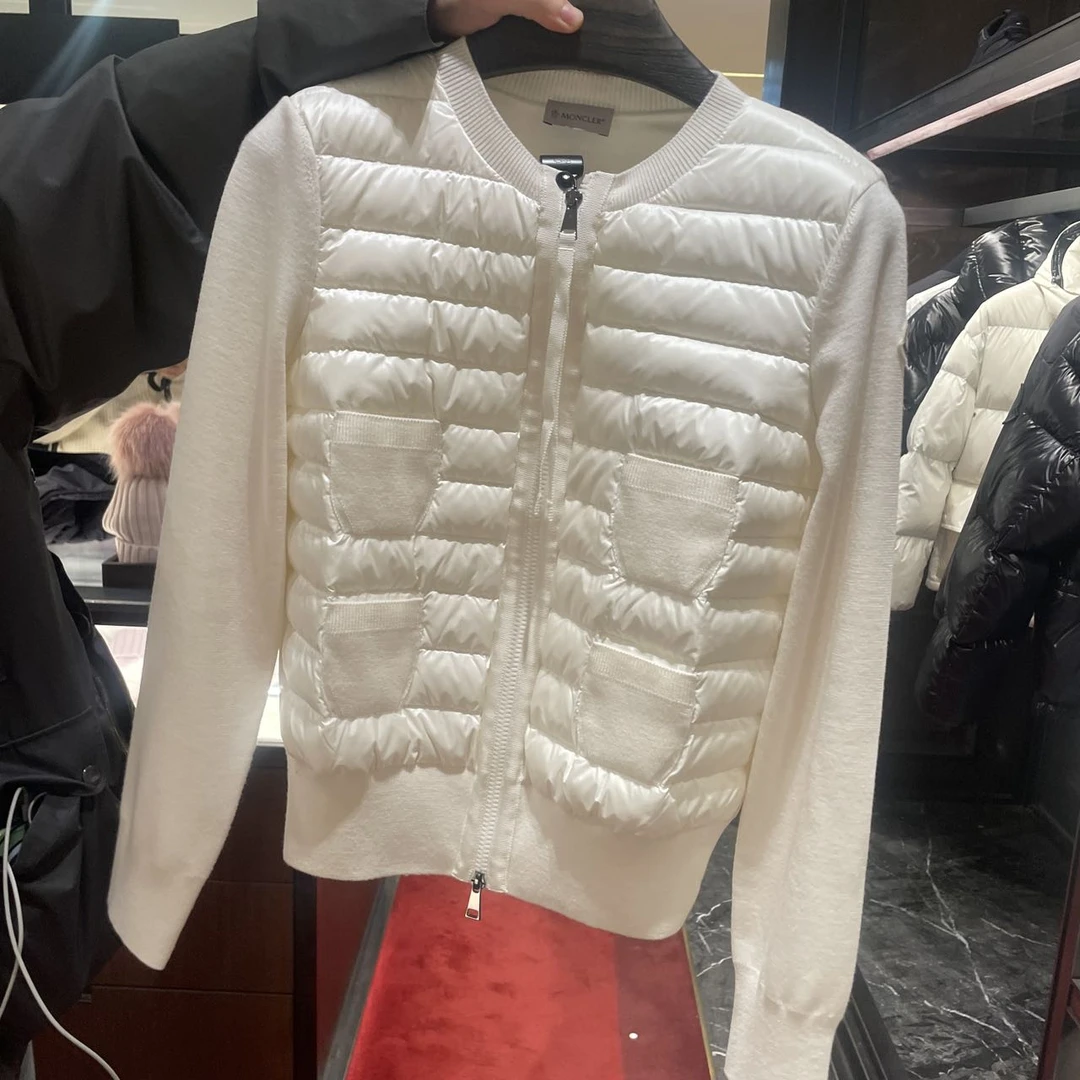全新未使用 MONCLER 盟可睐蒙口/GG/女士针织羽绒羽绒服cardigan