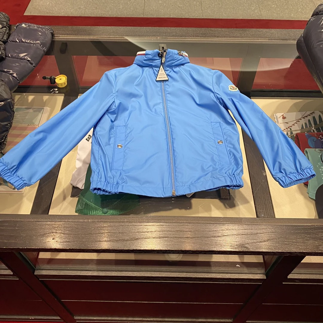 全新未使用 MONCLER 盟可睐蒙口/GG/10A蓝色童装外套冲锋衣FARLAK