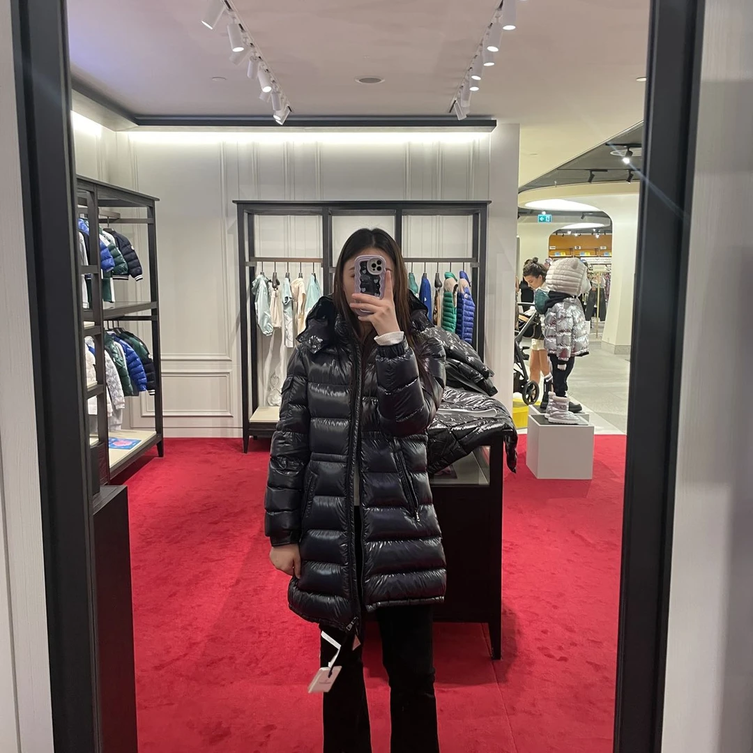 全新未使用 MONCLER 盟可睐/GG/14A童装保暖长款羽绒服CAVETTAZ