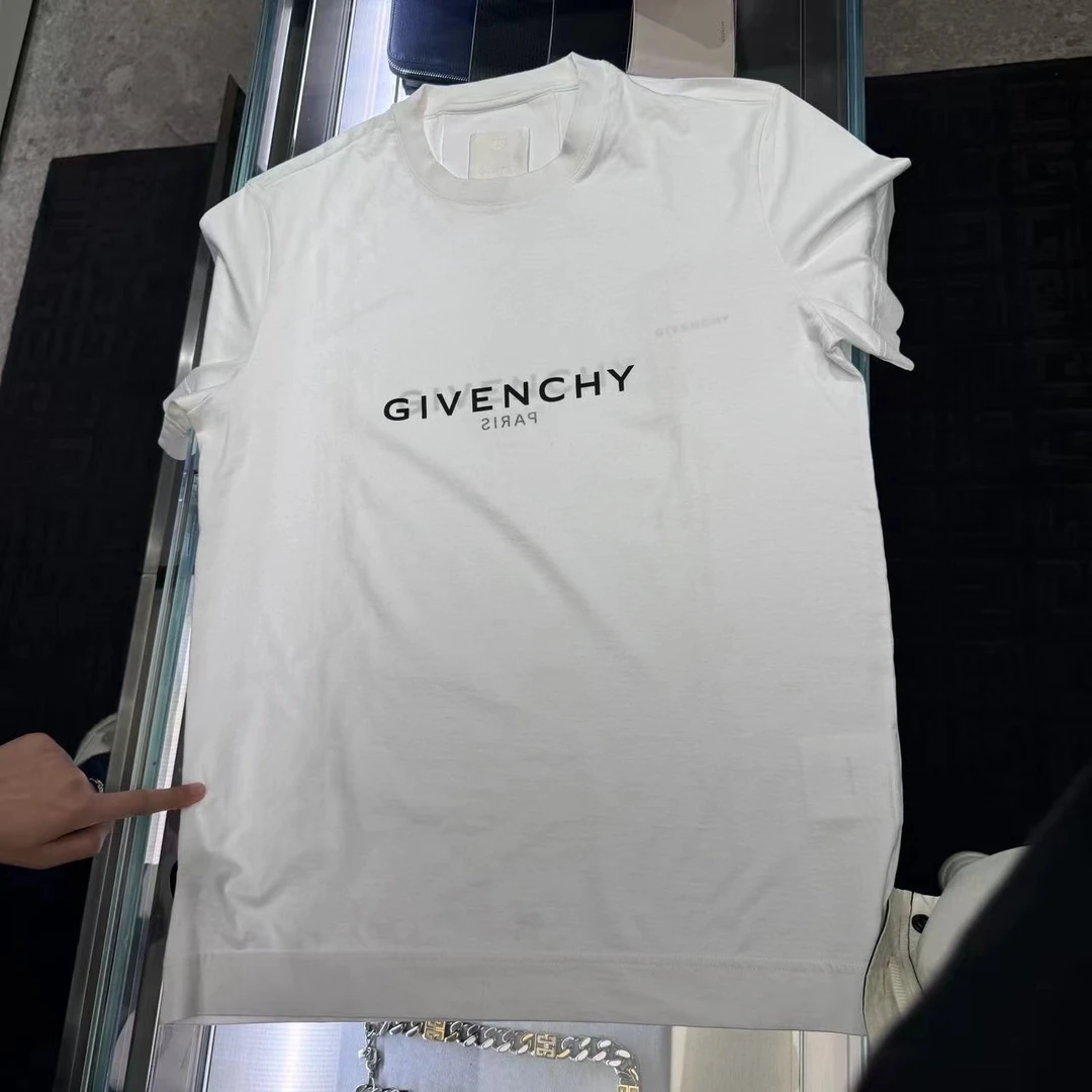 全新未使用 Givenchy/纪梵希 /GG/男士春夏白色短袖T恤