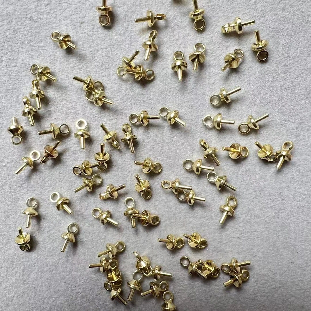 【海家】合金羊角钉圆头针4MM手工diy饰品配件