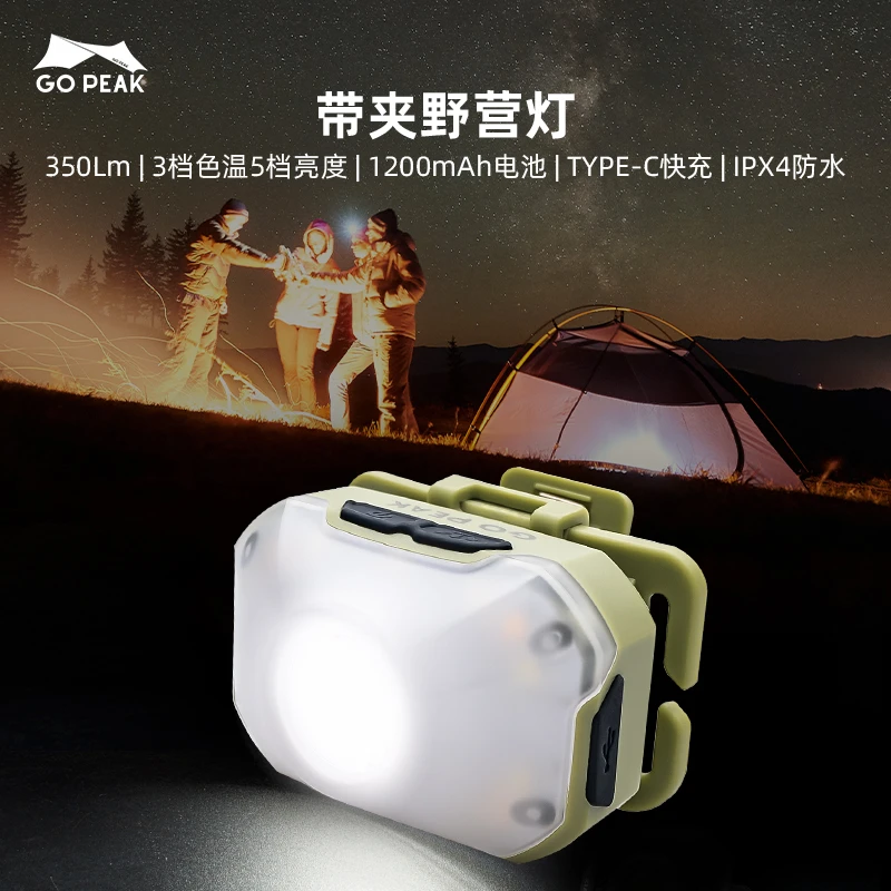 【GOPEAK】G60头灯户外夜钓充电续航头戴式照明灯徒步登山