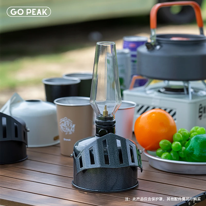 【GOPEAK】骑士气罐保护罩气罐套复古金属黑化露营扁气罐拍照